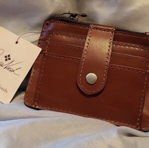 Patricia NASH CASSISI Credit Card Wallet BNWT HL M Heritage Tan